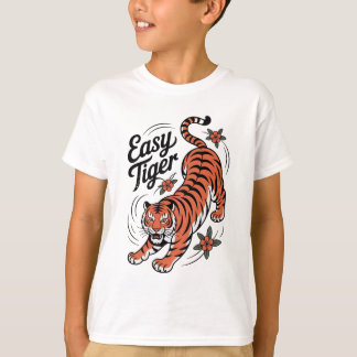 Easy Tiger Tattoo Style Graphic Tee | Traditional 