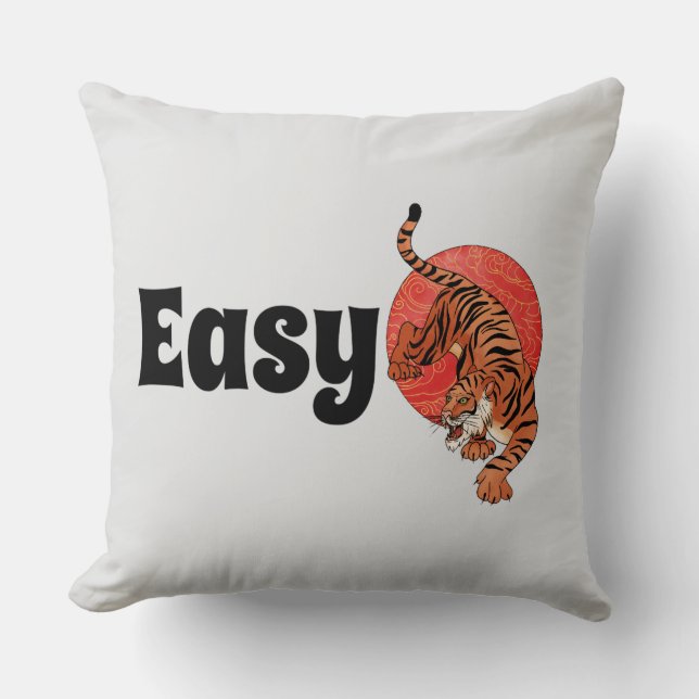 Easy Tiger Throw Kissen – Bold (Vorderseite)