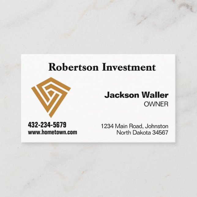 Easy to Read Calling Card for Any Business Visitenkarte (Vorderseite)