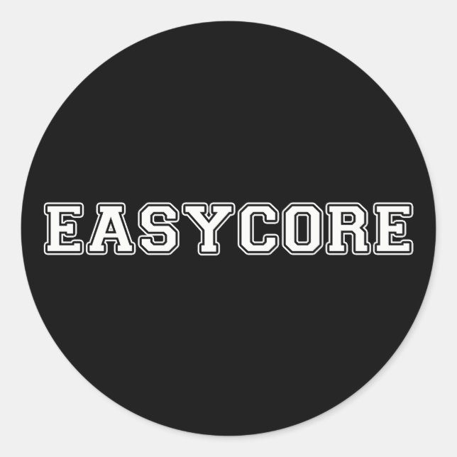 Easycore Runder Aufkleber (Vorderseite)