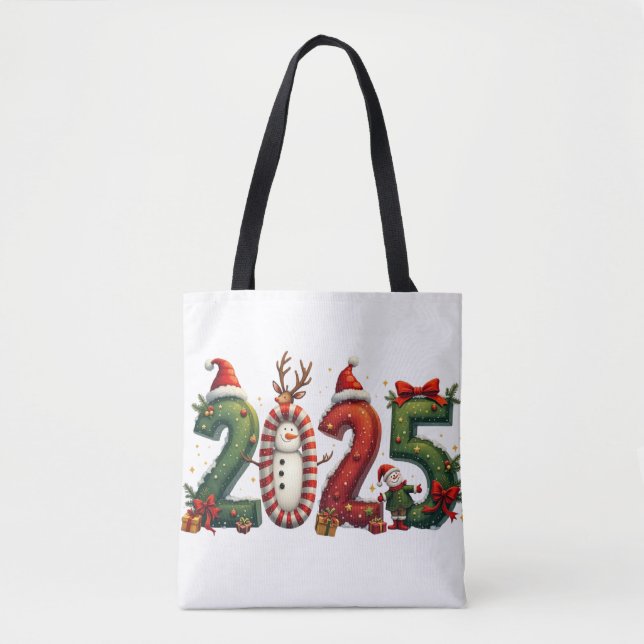 Easykart etikettiert Weihnachts Kraft Geschenktasc Tasche (Vorderseite)