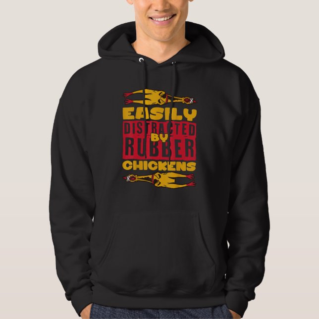 Easyly Distracted Rubber Chicken Hoodie (Vorderseite)