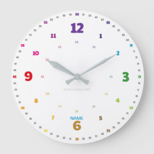 EasyRead Lernuhr Kinderuhr schlichtes Design Große Wanduhr