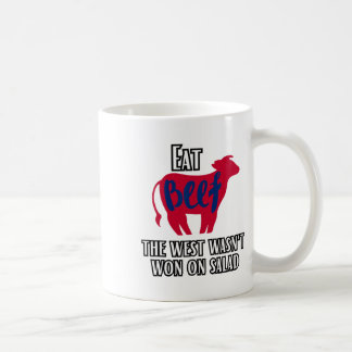 Eat Beef Der Westen gewann nicht auf Salat Kaffeetasse