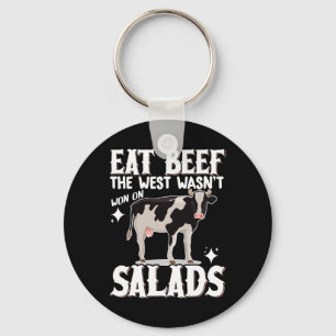 Eat Beef Der Westen gewann nicht auf Salaten 1 Schlüsselanhänger