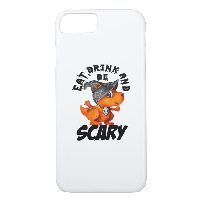 Eat Drink And Be Scared Funny Quote Case-Mate iPhone Hülle (Rückseite)