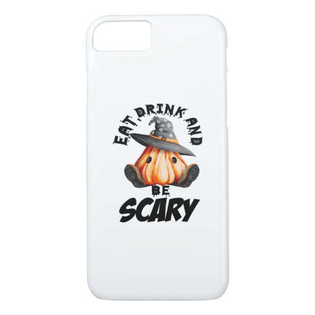 Eat Drink And Be Scared Retro Cool Case-Mate iPhone Hülle (Rückseite)