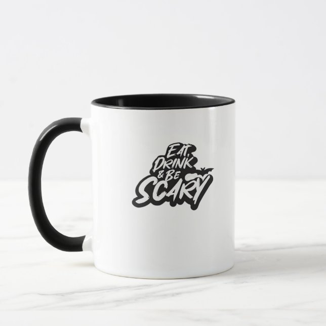 Eat Drink And Be Scary Basic Clean Tasse (Links)