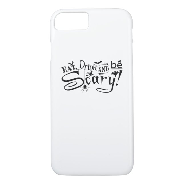 Eat Drink And Be Scary Casual Simple Case-Mate iPhone Hülle (Rückseite)
