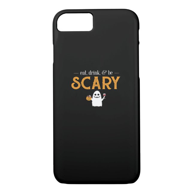 Eat Drink And Be Scary Classic Aesthetic Unique Case-Mate iPhone Hülle (Rückseite)