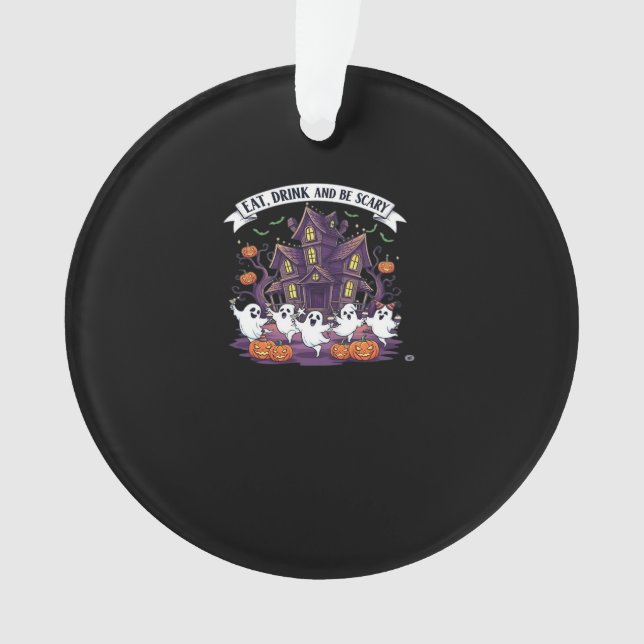 Eat Drink And Be Scary Classic Funny Retro (devant)