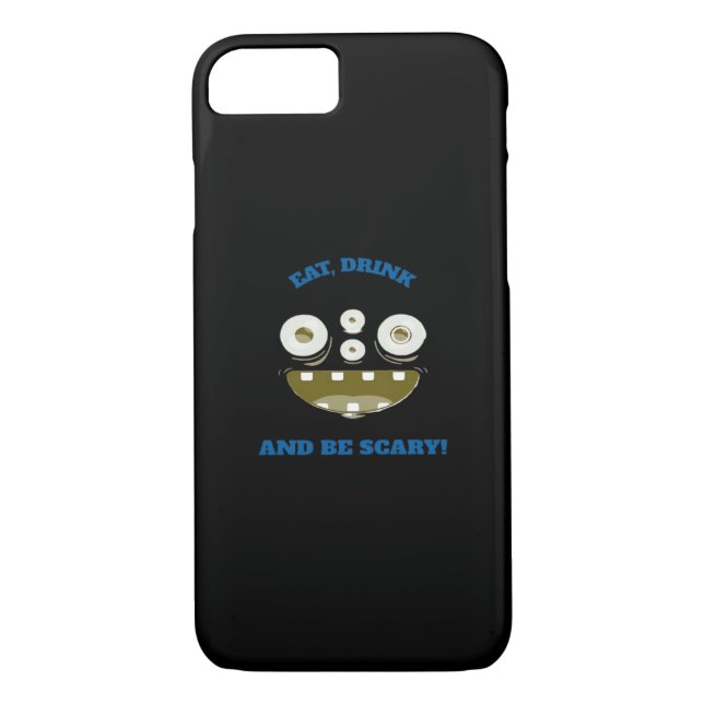Eat Drink And Be Scary Classic Minimal Clean Case-Mate iPhone Hülle (Rückseite)