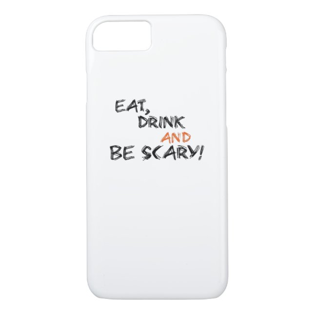 Eat Drink And Be Scary Classic Retro Case-Mate iPhone Hülle (Rückseite)