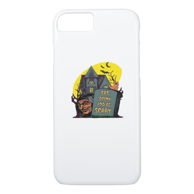 Eat Drink And Be Scary Classic Simple Case-Mate iPhone Hülle (Rückseite)