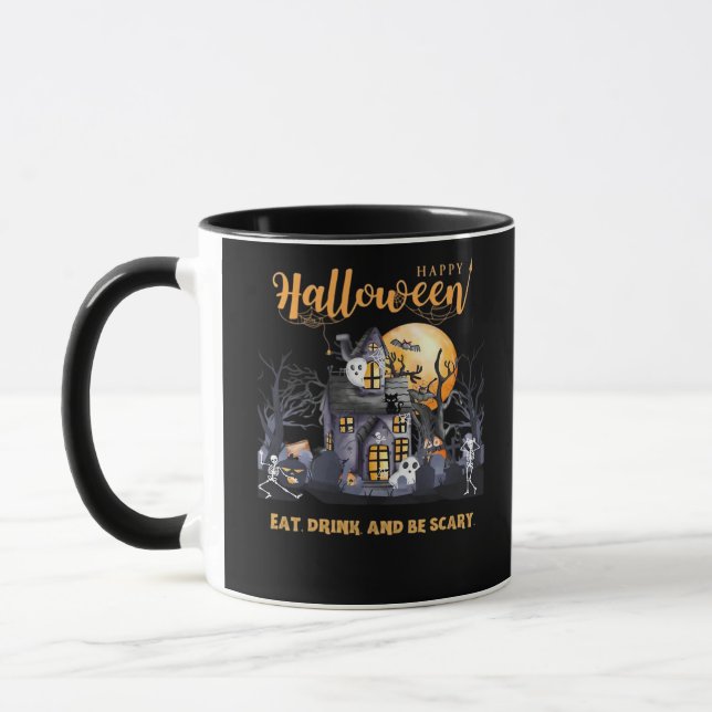 Eat Drink And Be Scary Classic Tasse (Links)