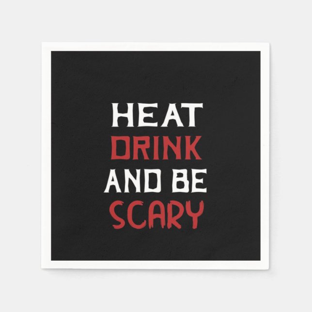 Eat Drink And Be Scary Creative Casual Serviette (Vorderseite)