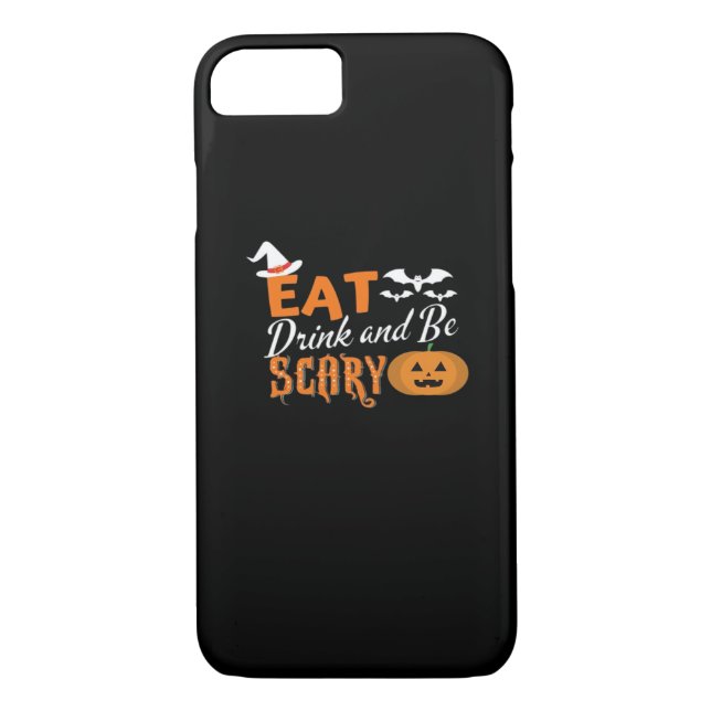 Eat Drink And Be Scary Essential Funny Style Case-Mate iPhone Hülle (Rückseite)