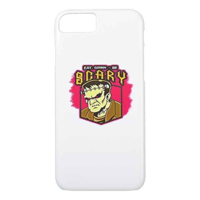 Eat Drink And Be Scary Frankenstein Halloween Crea Case-Mate iPhone Hülle (Rückseite)