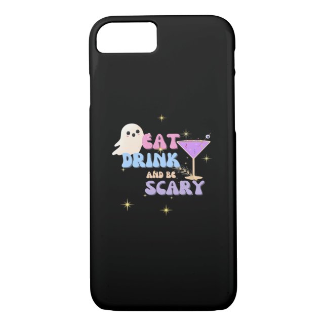 Eat Drink And Be Scary Funny Halloween Casual Uniq Case-Mate iPhone Hülle (Rückseite)