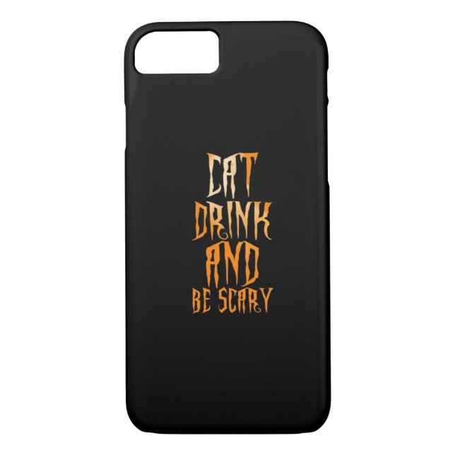 Eat Drink And Be Scary Funny Trendy Case-Mate iPhone Hülle (Rückseite)
