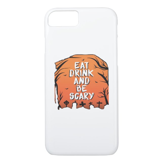 Eat Drink And Be Scary Halloween Design Creative S Case-Mate iPhone Hülle (Rückseite)
