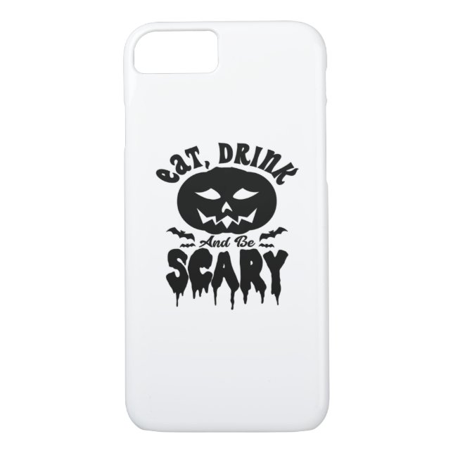 Eat Drink And Be Scary Halloween Light Cool Unique Case-Mate iPhone Hülle (Rückseite)