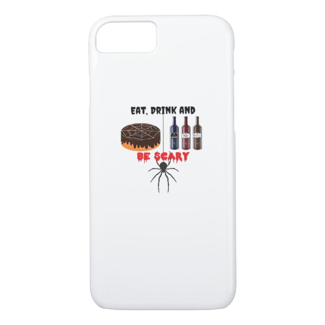 Eat Drink And Be Scary Retro Classic Case-Mate iPhone Hülle (Rückseite)