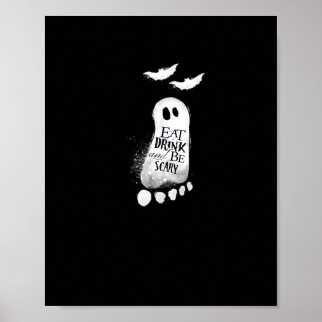 Eat Drink And Be Scary Trendy Graphic Poster (Vorne)