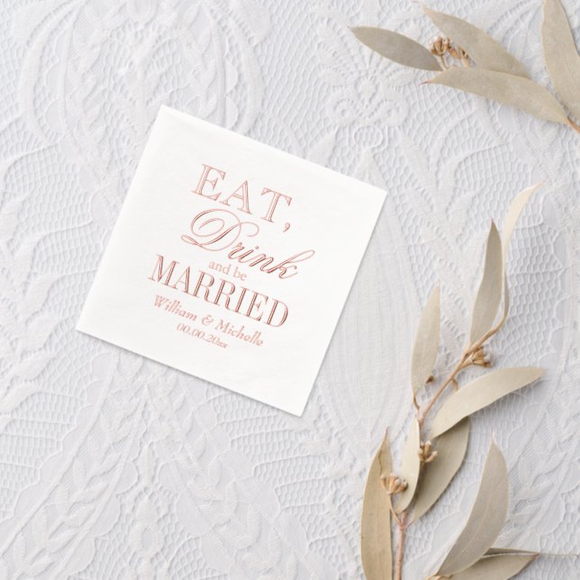 Eat Drink & Be Marié sur mesure mariage fête bronz (Insitu (mariage 2))