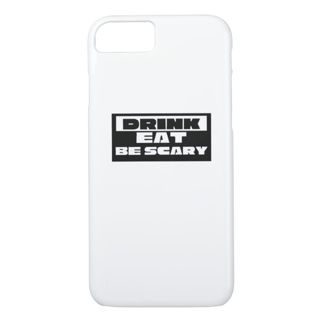 Eat Drink Be Scary Funny Trendy Case-Mate iPhone Hülle (Rückseite)