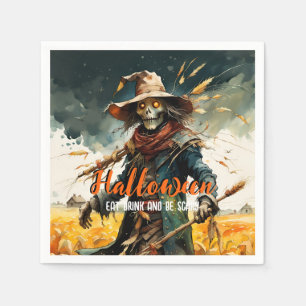 Eat Drink und Beängstigende Scarecrow Serviette