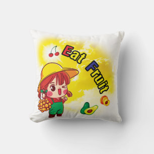 Eat Fruit Pillow Kissen