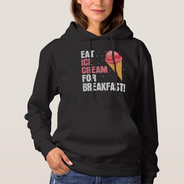 Eat Ice Cream Baker Baking Expert Bake Bakers Grap Hoodie (Vorderseite)