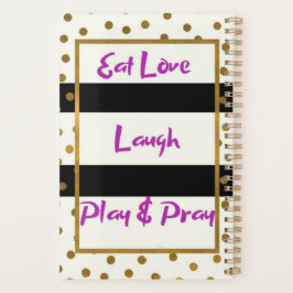 Eat Liebe lachen beten lachen Golddots Planer