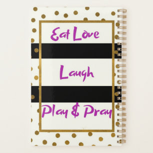 Eat Liebe lachen beten lachen Golddots Planer