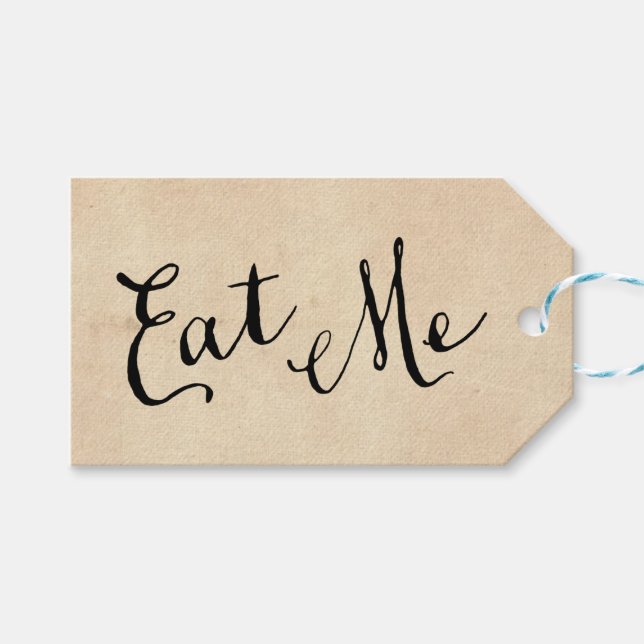 Eat Me Geschenkanhänger (Vorderseite (Horizontal))