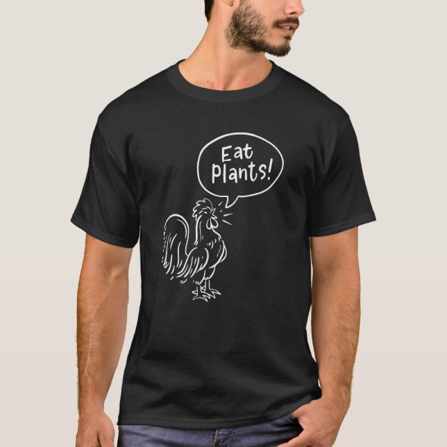 Eat Plants Vegan Vegetarian Turkey Thanksgiving_1 T-Shirt (Vorderseite)