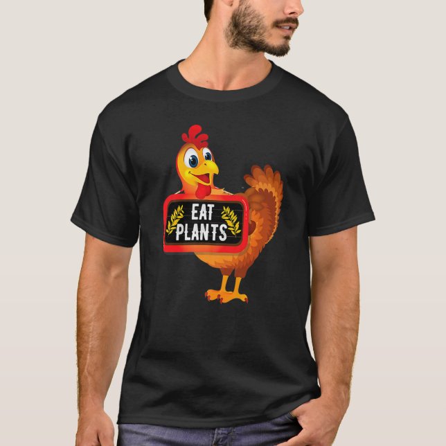 Eat Plants Vegan Vegetarian Turkey Thanksgiving Pr T-Shirt (Vorderseite)