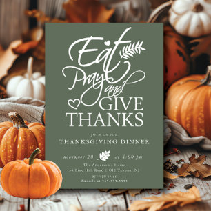 Eat Pray Give Dankbarkeit Erntedank Einladung