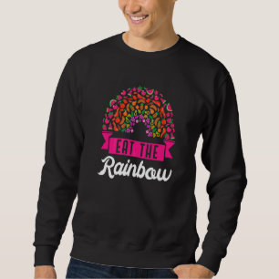 Eat Rainbow Vegan Vegetarian Veganism Vegetarianis Sweatshirt