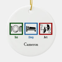 Eat Sleep Act Funny Theater Schauspieler