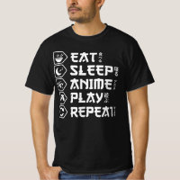 Eat Sleep Anime Play Repeat Otaku Anime Lebensstil