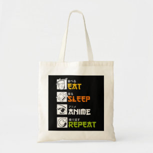 Eat Sleep Anime Repeat Geschenkidee Cosplayer Tragetasche