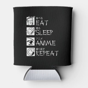 Eat Sleep Anime Repeat Gift Idea Cosplayer Dosenkühler