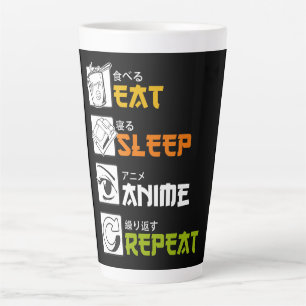 Eat Sleep Anime Repeat Gift Idea Cosplayer Milchtasse