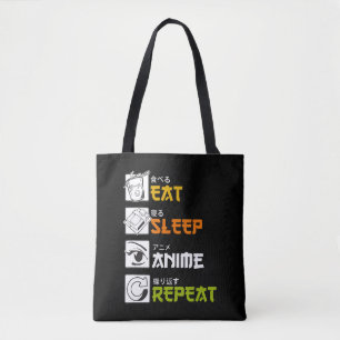 Eat Sleep Anime Repeat Gift Idea Cosplayer Tasche