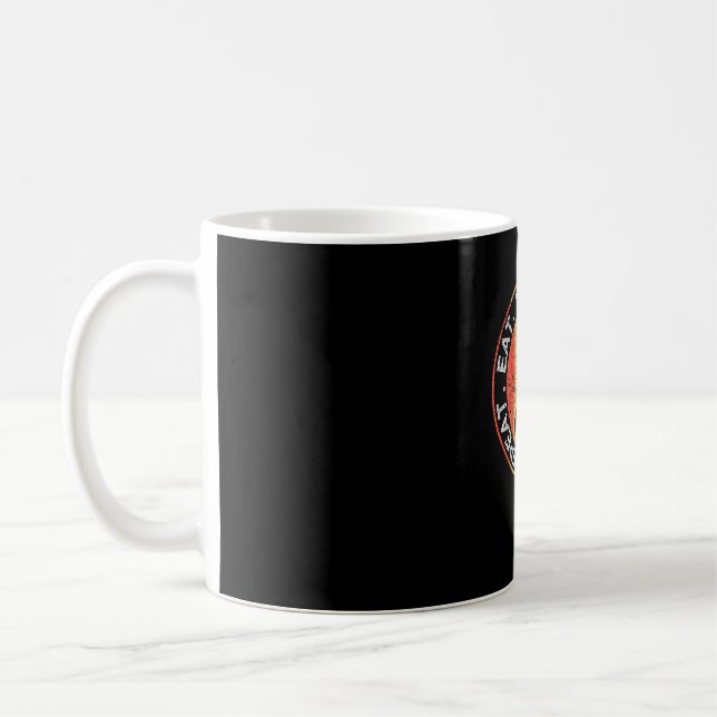 Eat Sleep Badminton Wiederholung Funny Racket Shut Kaffeetasse (Links)