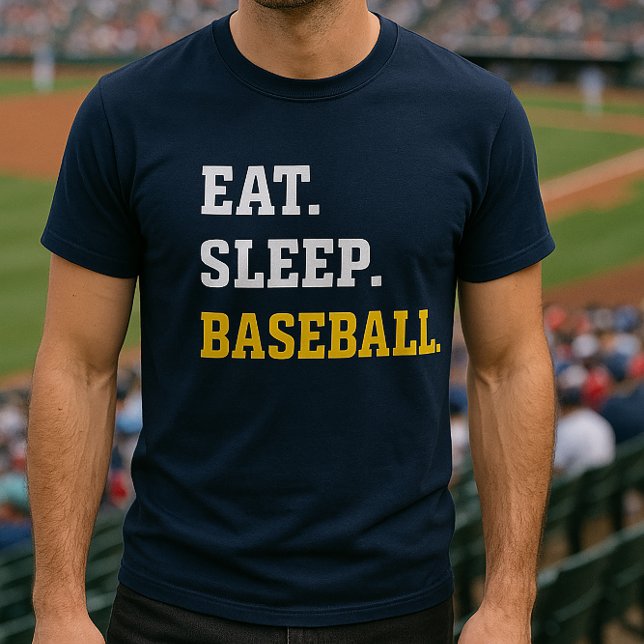 Eat Sleep Baseball T-Shirt (Von Creator hochgeladen)