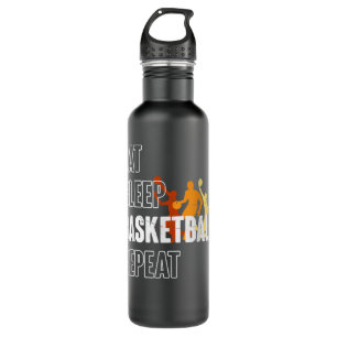 Eat Sleep Basketball Repeat Funny Tee für Basketba Edelstahlflasche