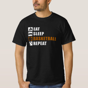 Eat Sleep Basketball Spieler Geschenk-Idee T-Shirt